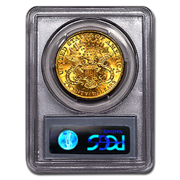 Picture of 1887S $20 Gold Liberty Double Eagle Coin MS62 