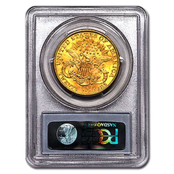 Picture of 1896S $20 Gold Liberty Double Eagle Coin MS63 *