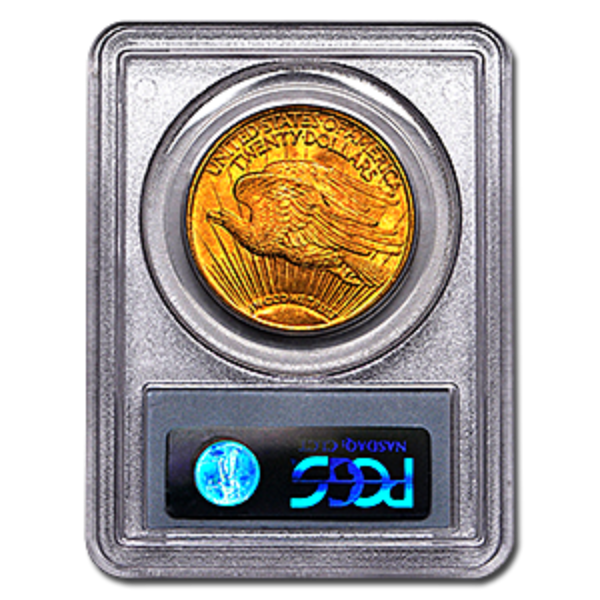Picture of 1923D $20 Gold Saint Gaudens Double Eagle Coin MS65 