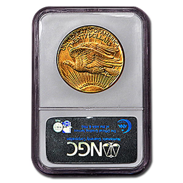 Picture of 1925 $20 Gold Saint Gaudens Double Eagle Coin MS62 