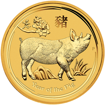 Picture of 2019 1 oz Australian Perth Mint Gold Pig Coin