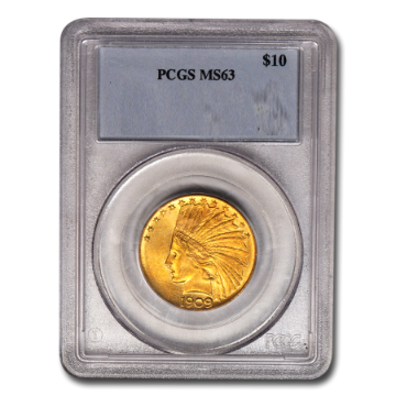 Picture of 1909 $10 Indian Gold Coin MS63 