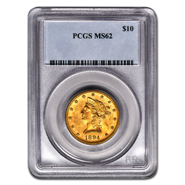 Picture of 1898 $10 Liberty Gold Coin MS62 