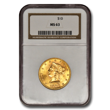Picture of 1899 $10 Liberty Gold Coin MS63 