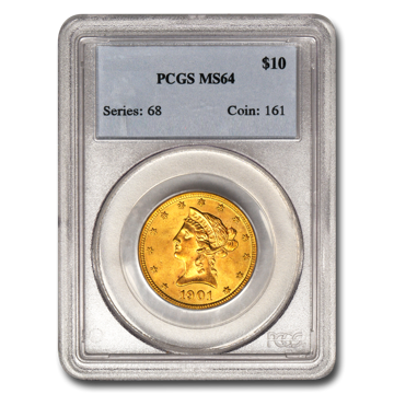 Picture of 1902S $10 Liberty Gold Coin MS64   