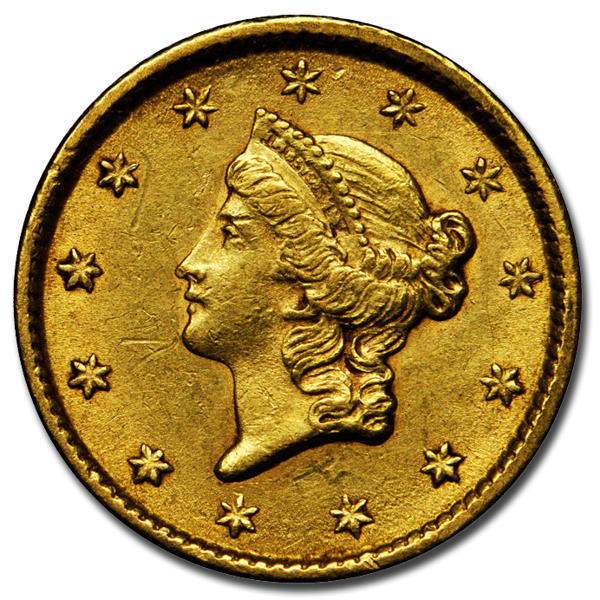 Picture of $1 Gold Coins Type 1(VF - Very Fine)