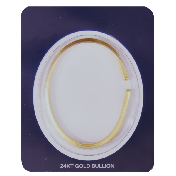 Picture of 1 oz Hammered Gold Bullion Bracelet(New in Plastic)