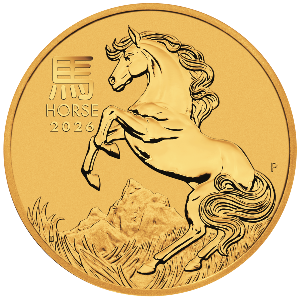 Picture of 2026 1/4 oz Australian Gold Lunar Horse (BU)