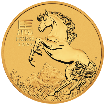 Picture of 2026 1/10 oz Australian Gold Lunar Horse Coin (BU)