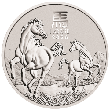 Picture of 2026 5 oz Perth Mint Silver Horse (Lunar Series, BU) 
