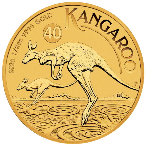 Picture of 2026 1/4 oz Australian Gold Kangaroo Coin (BU)