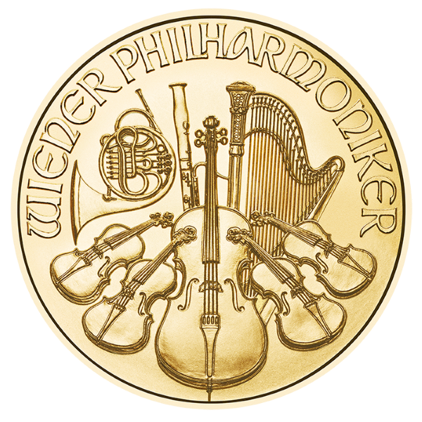 Picture of 2026 1/10 oz Austrian Gold Philharmonic Coin (BU)