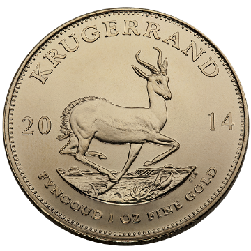 1 oz south african gold krugerrand coin, random year, gold bullion, gold coin, gold bullion coin