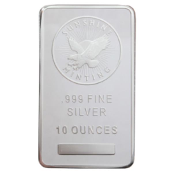 10 oz silver bar varied condition, any mint, silver bullion, silver bar, silver bullion bar