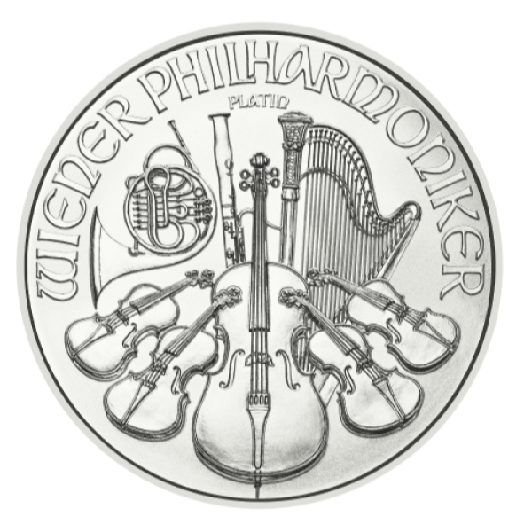Picture of 1 oz Austrian Platinum Philharmonic Coin