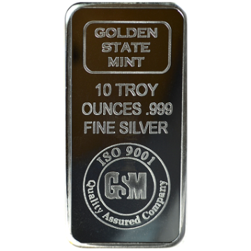 Picture of 10 oz GSM Silver Bar