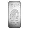 Picture of 10 oz Aztec Calendar Silver Bar