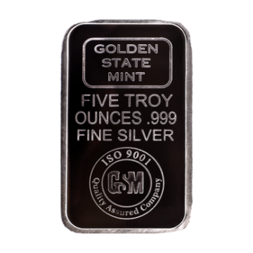 Picture of 5 oz GSM Silver Bar