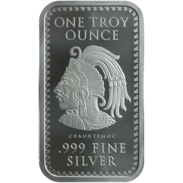 Picture of 1 oz Aztec Calendar Silver Bar