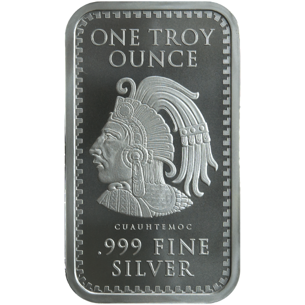 Picture of 1 oz Aztec Calendar Silver Bar