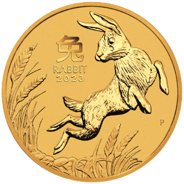 Picture of 2023 1/4 oz Australian Gold Lunar Rabbit Coin