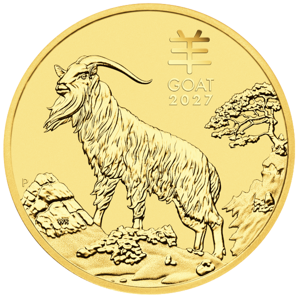 Picture of 2027 1/2 oz Australian Gold Lunar Goat Coin