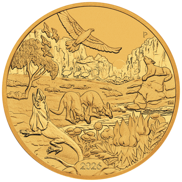 Picture of 2026 1 oz Australian Gold Wonders of Australia The Outback Coin